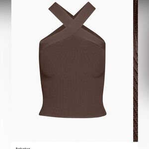 Aritzia Criss Cross tank Brown